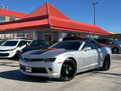 Silver 2014 Chevrolet Camaro 2LT Convertible RWD Convertible Rear-Wheel Drive 6-Speed Automatic