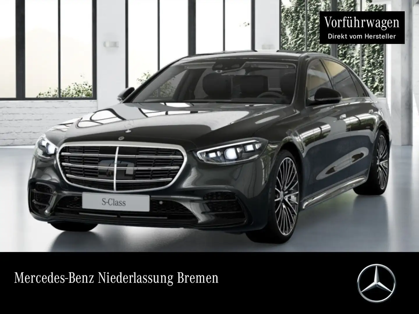 Mercedes-Benz S 500 L 4M AMG+NIGHT+PANO+MULTIBEAM+BURMESTER3D+TV Gris - 1