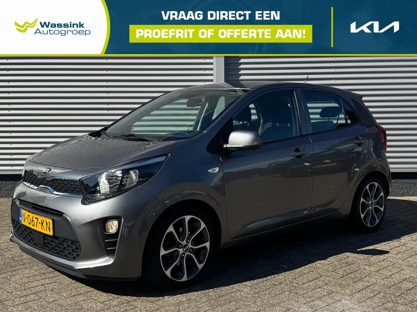 Kia Picanto 1.0 MPi 67pk 4-zits ComfortLine | Trekhaak | Licht Grijs - 1