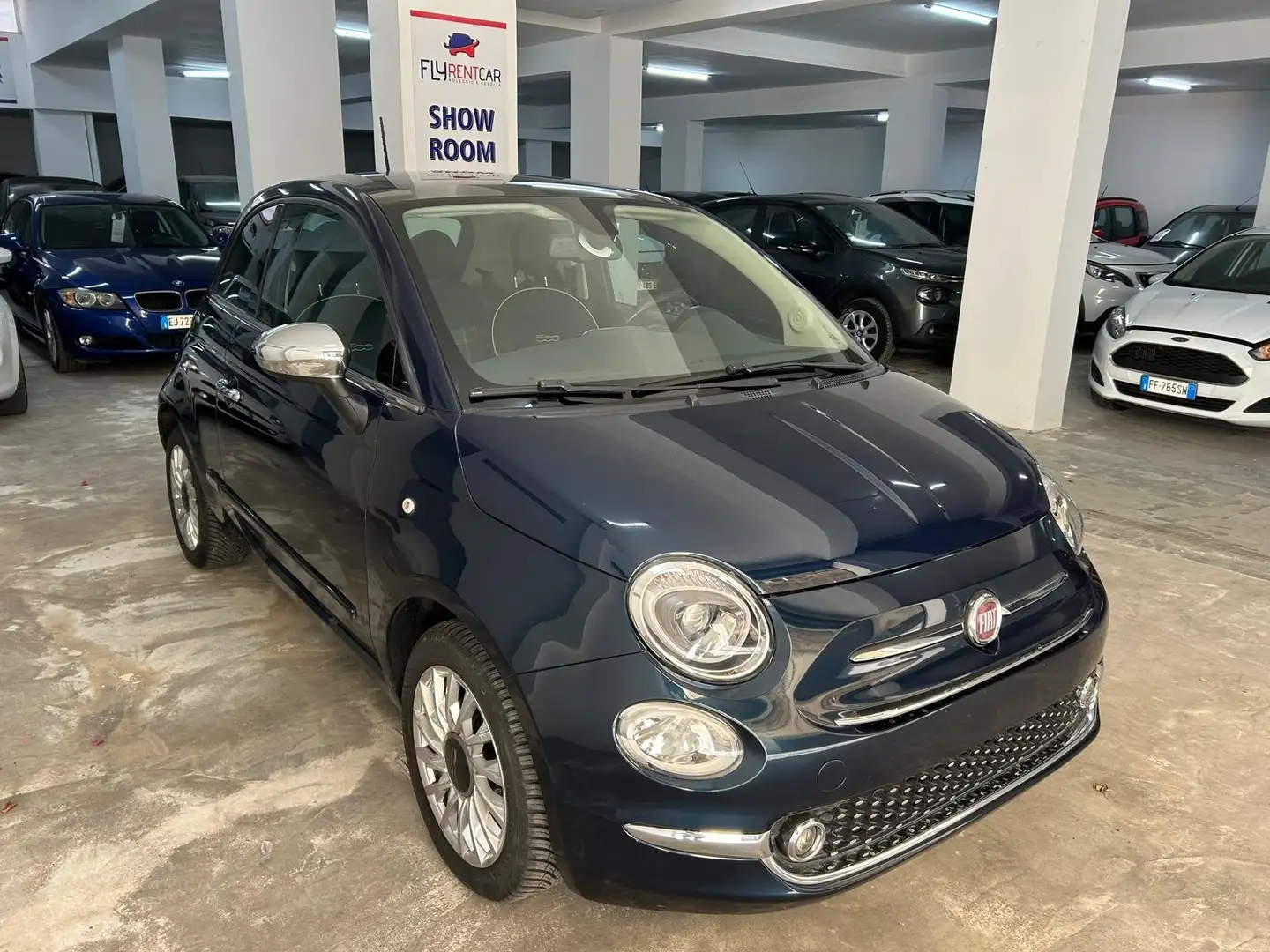 Fiat 500 500 1.2 Lounge 69cv Bleu - 1