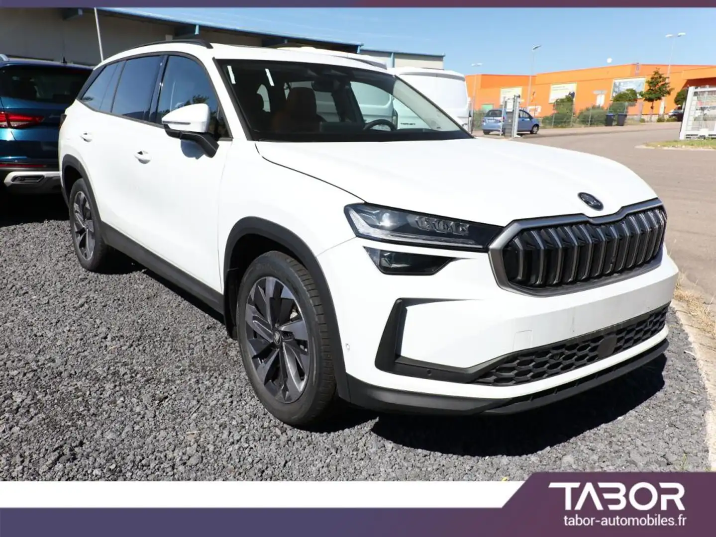 Skoda Kodiaq eTSI 150 DSG Selec pano 7pl cuir Blanc - 2