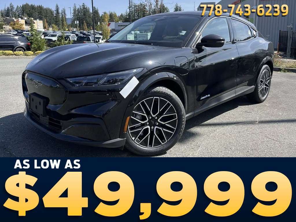 Black 2026 Ford Mustang Mach-E SUV / Crossover All-Wheel Drive 1-Speed Automatic