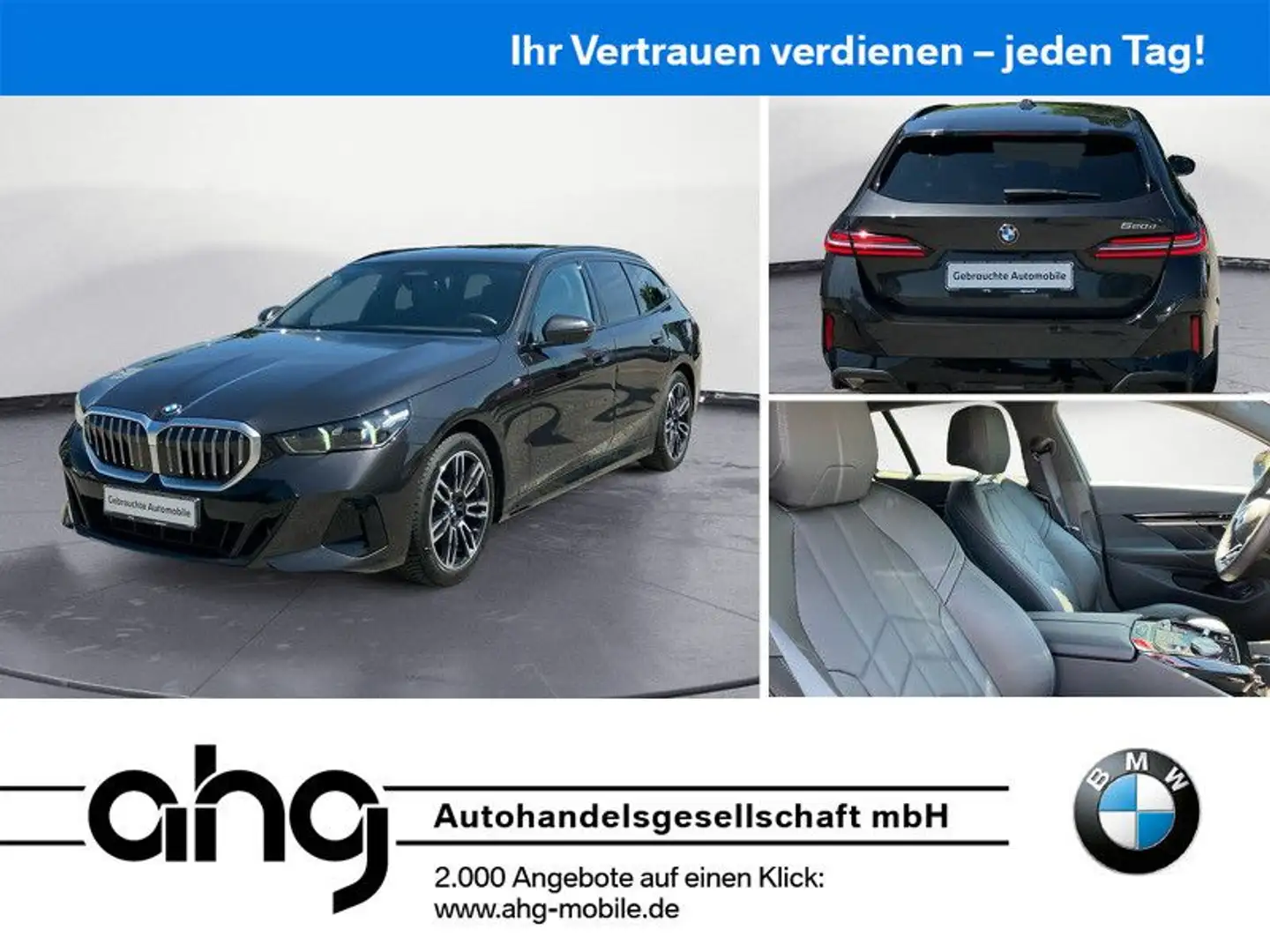 BMW 520 d Touring M Sportpaket Standhzg. Klimaaut. Grau - 1