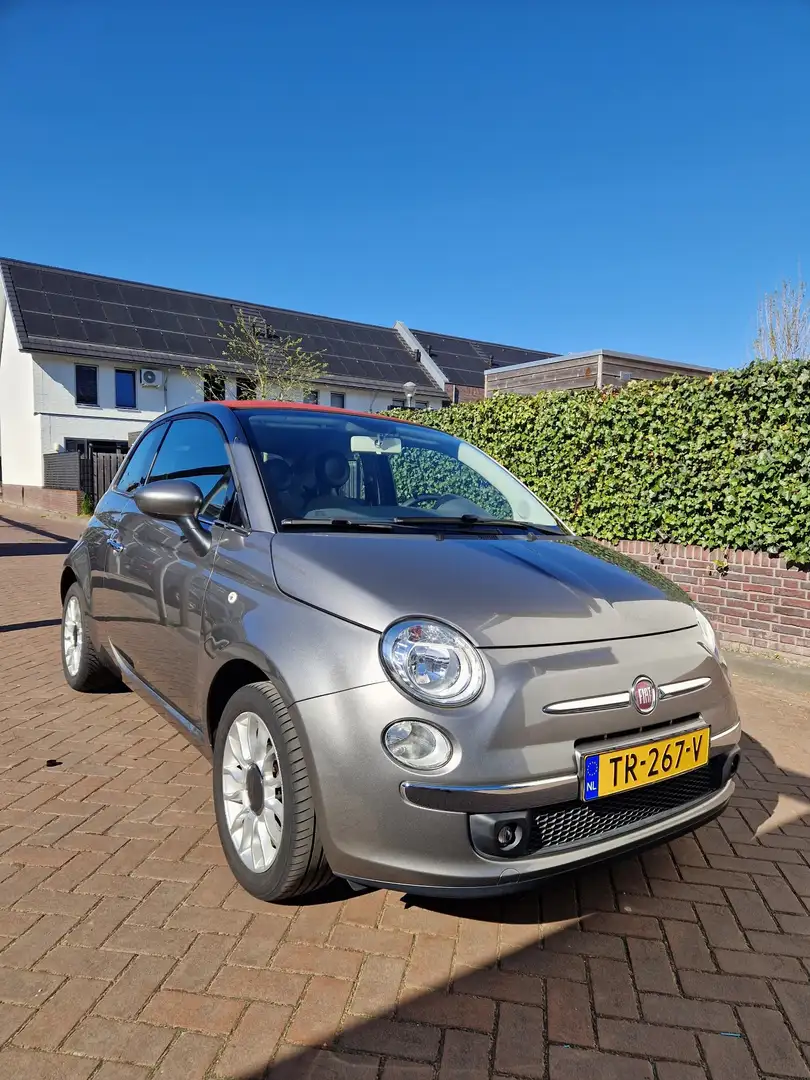 Fiat 500 1.2 Easy Cabrio Grijs - 1