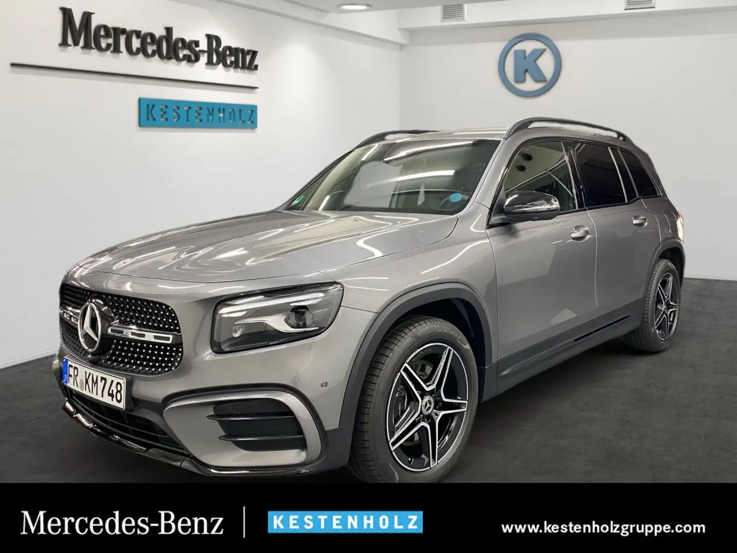 Mercedes-Benz GLB 220 d 4Matic AMG 360° Multibeam Burmester AHK Gris - 1