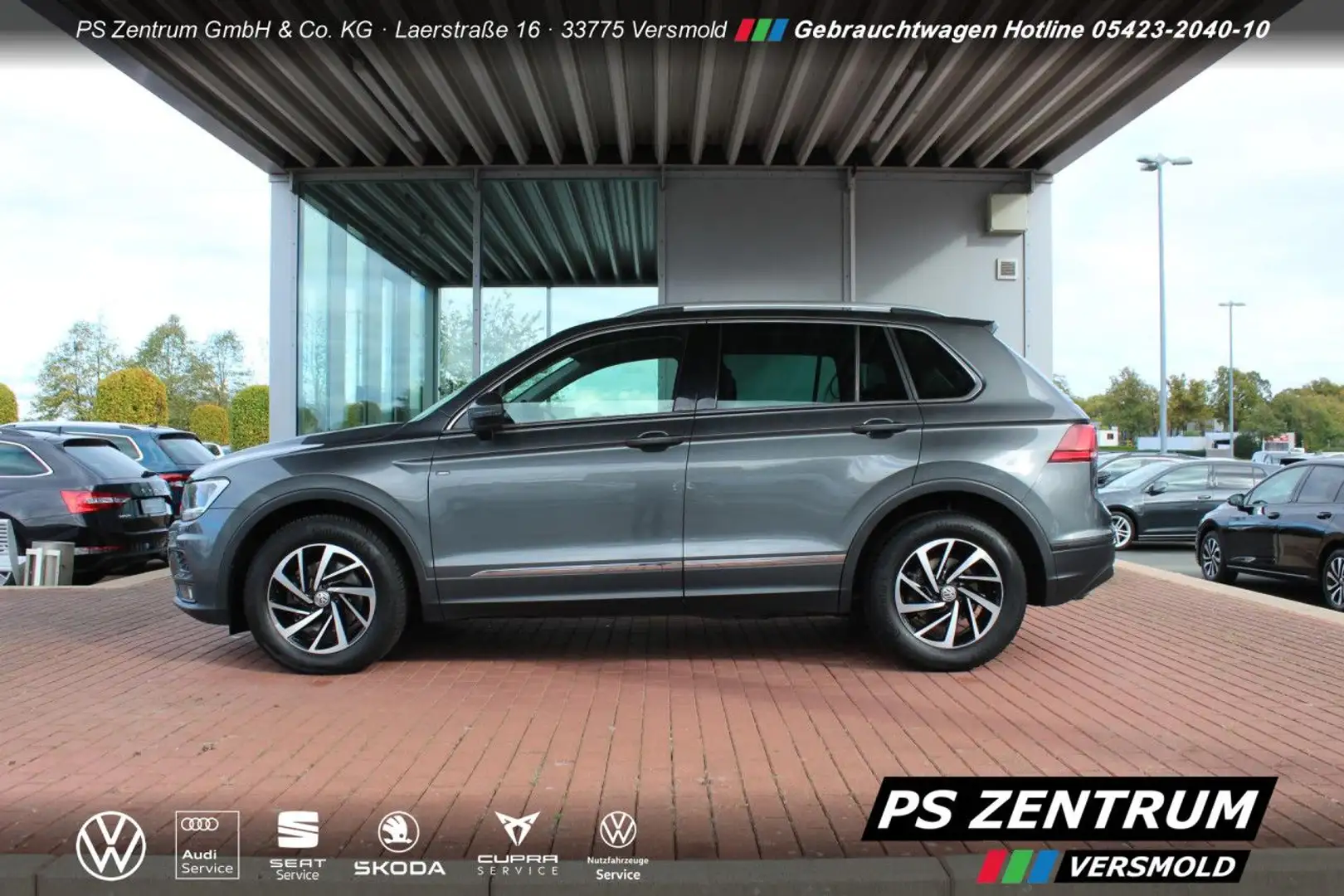 Volkswagen Tiguan 2.0 TDI Join AHK AMBIENTE NAVI Bluetooth Gris - 2