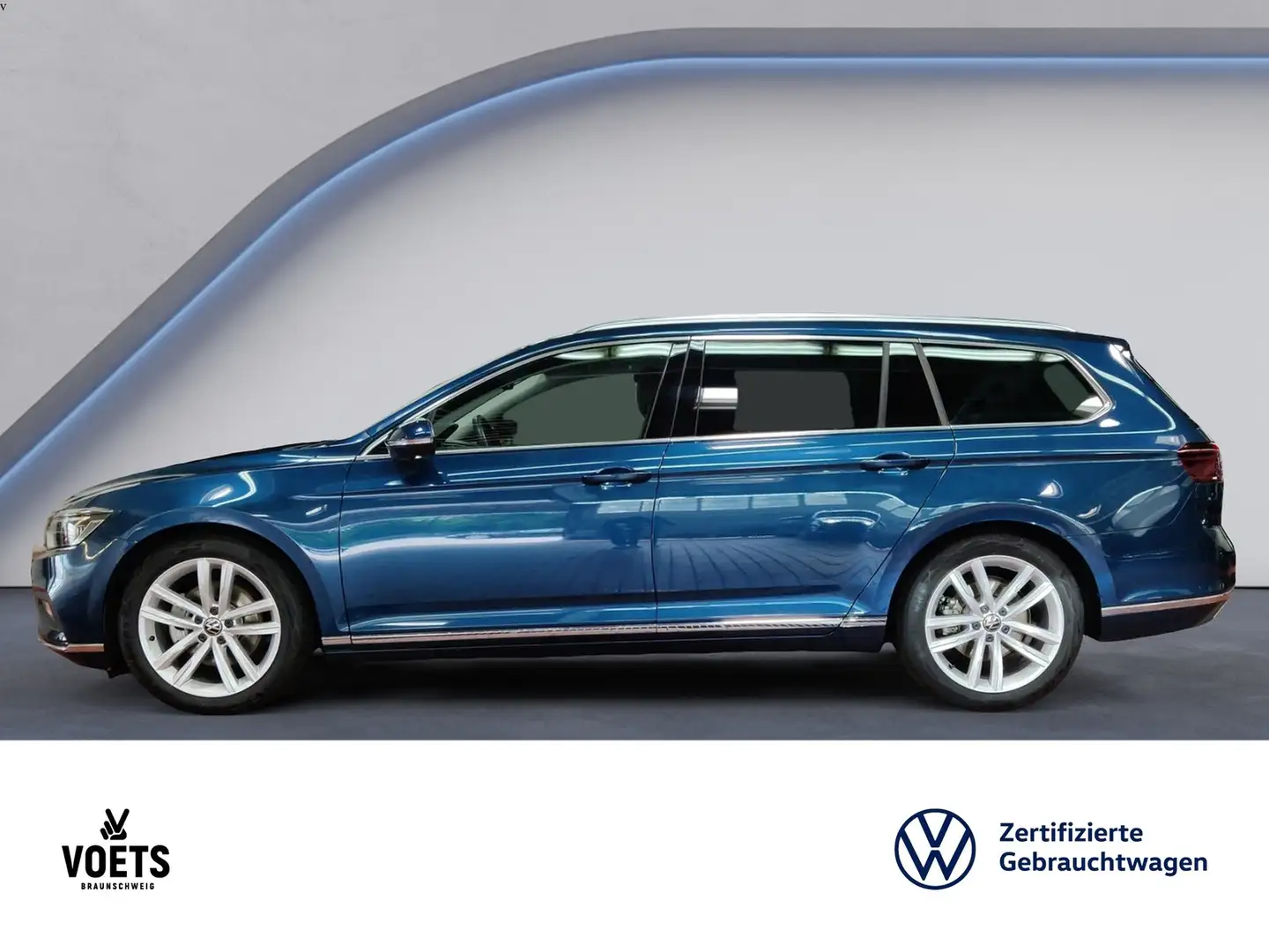 Volkswagen Passat Variant Elegance 2.0 TDI DSG 4Motion MATRIX-LED+App-Con... Blauw - 2