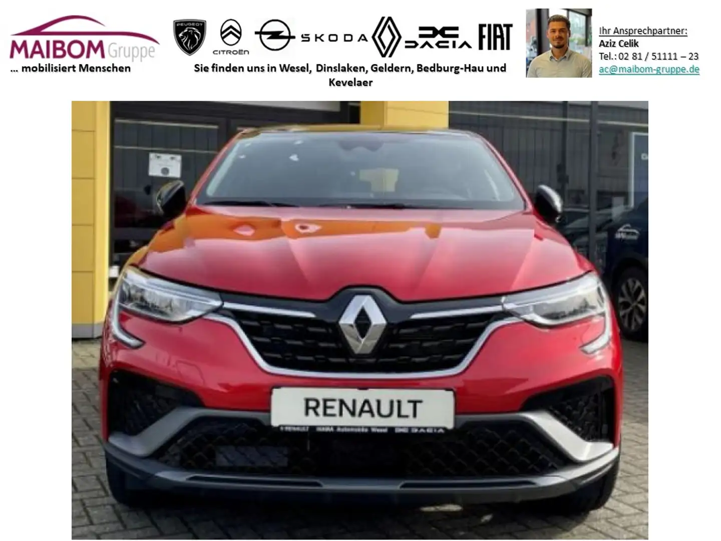 Renault Arkana Arkana R.S. LINE NAVI KAMERA LED KLIMAAUTO SHZ Rot - 2