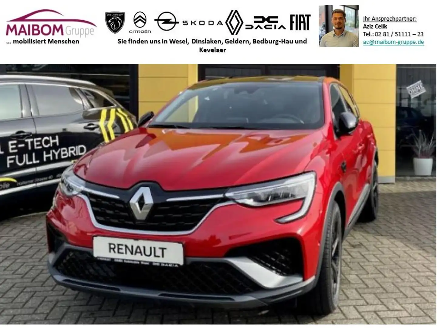 Renault Arkana Arkana R.S. LINE NAVI KAMERA LED KLIMAAUTO SHZ Rot - 1