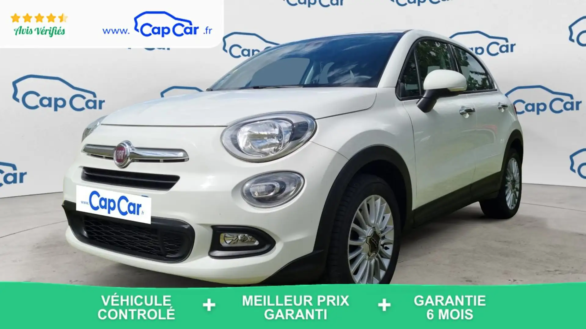 Fiat 500X 1.3 Multijet 95 Popstar Blanc - 1