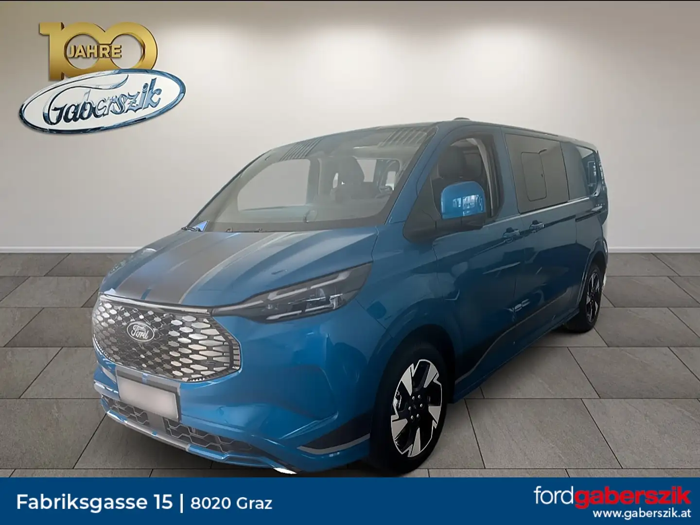 Ford Transit Custom Kasten DK Elektro 210kW L2H1 340 AWD Sport Blau - 1