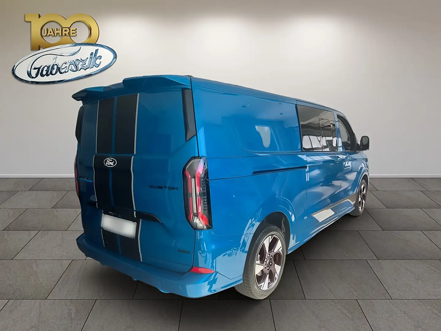 Ford Transit Custom Kasten DK Elektro 210kW L2H1 340 AWD Sport Blau - 2
