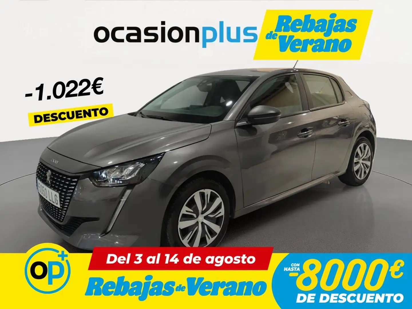 Peugeot 208 1.2 Puretech S&S Active 100 Gris - 1