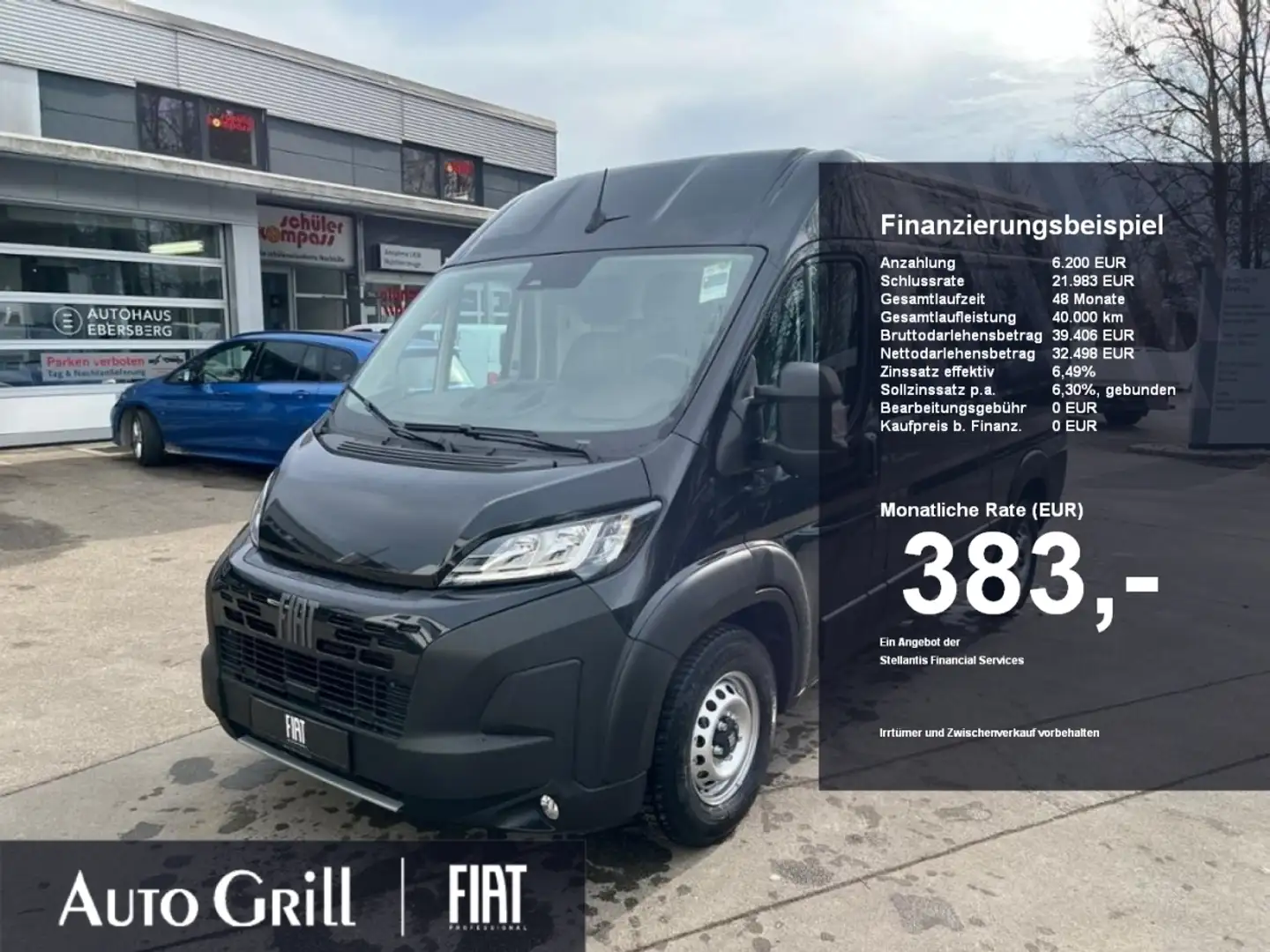 Fiat Ducato Maxi 35 L2H2 Türen verglast Allwetter DAB Schwarz - 1