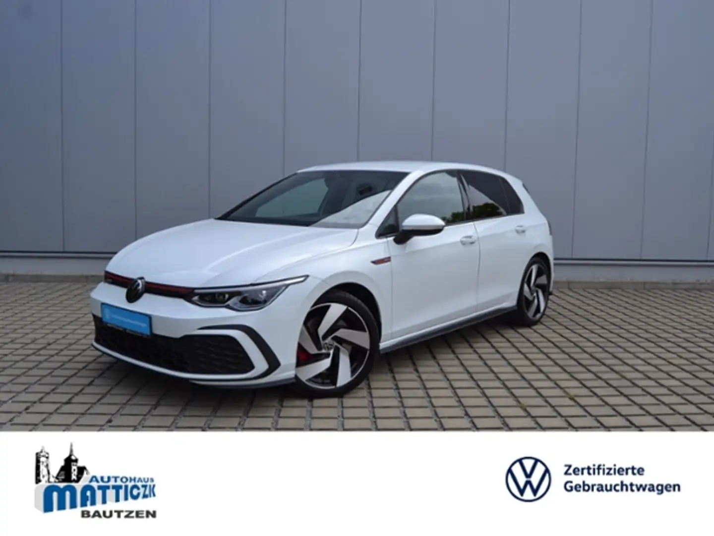 Volkswagen Golf VIII GTI 2.0 TSI DSG 18-ZOLL+SFW/LED/NAVI+VZE/BUS Weiß - 1