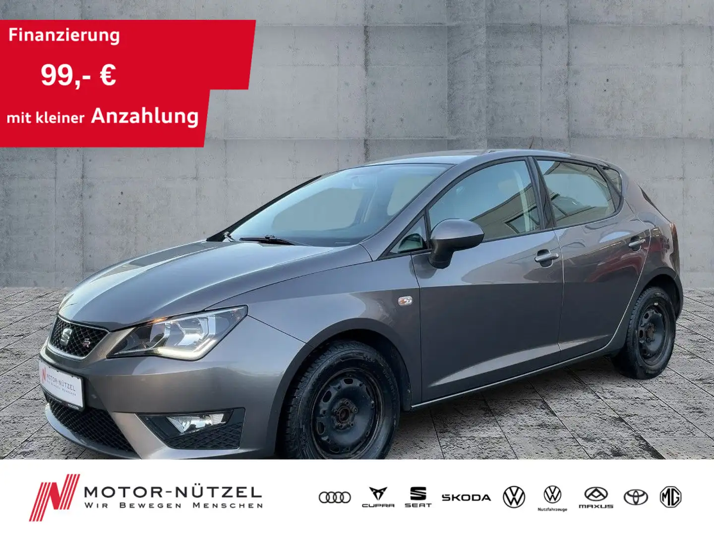 SEAT Ibiza 1.2TSI FR APP+2xPDC+DAB+GRA+NSW+MFA+LM 16" Grigio - 1