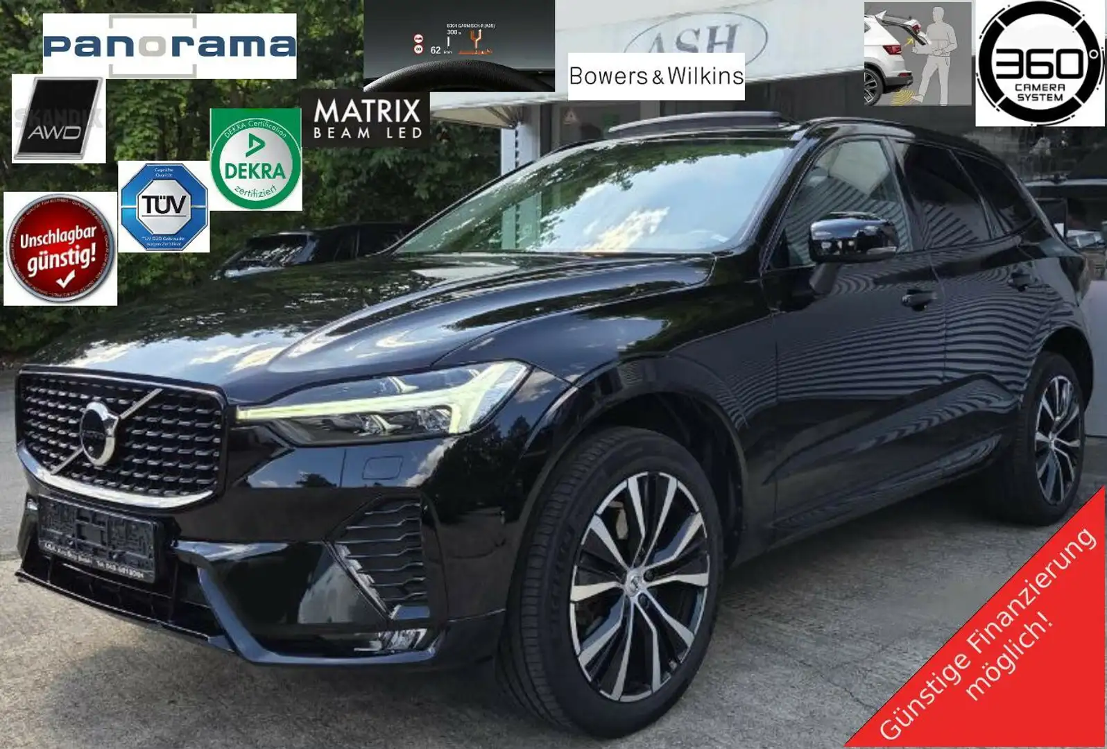 Volvo XC60 B5 AWD Ultimate Dark.Pan.Four-C.B&W.360.HuD Schwarz - 1
