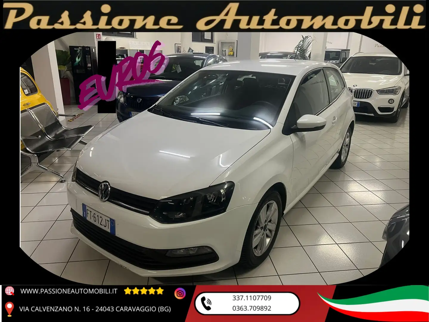 Volkswagen Polo 1.4 TDI ComfortLine EURO6 Bianco - 1