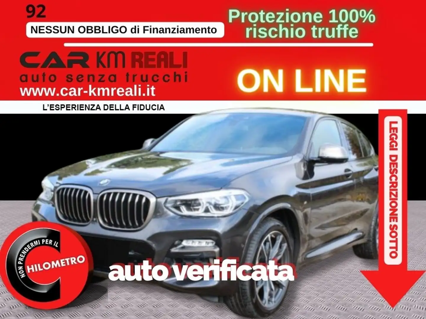 BMW X4 M xdrive M40d auto Nero - 1