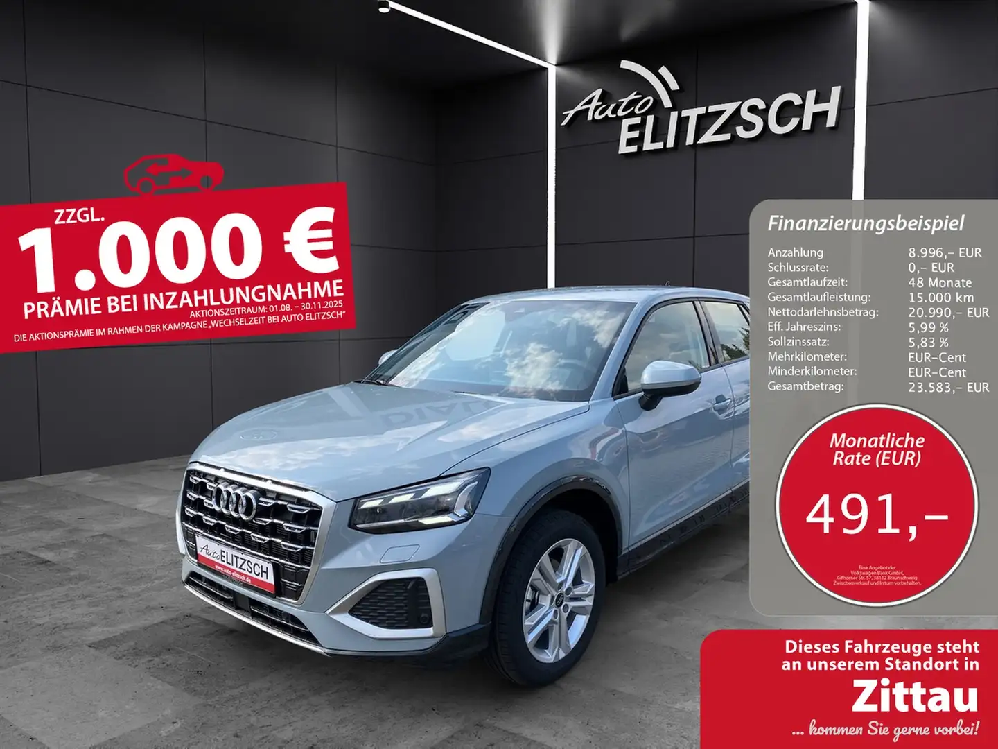 Audi Q2 35 TFSI advanced LED-Scheinwerfer, Audi virtual... Grau - 1