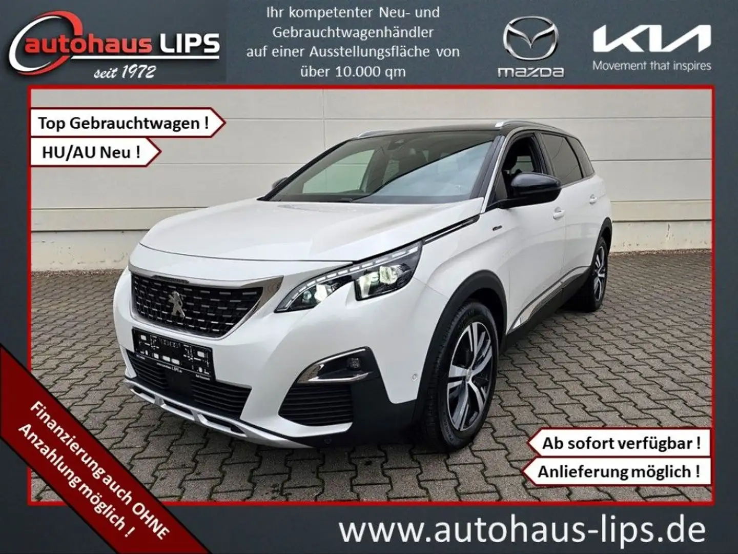 Peugeot 5008 THP 165 EAT6 Allure | Navi | R.Cam | Sitzhz Weiß - 1