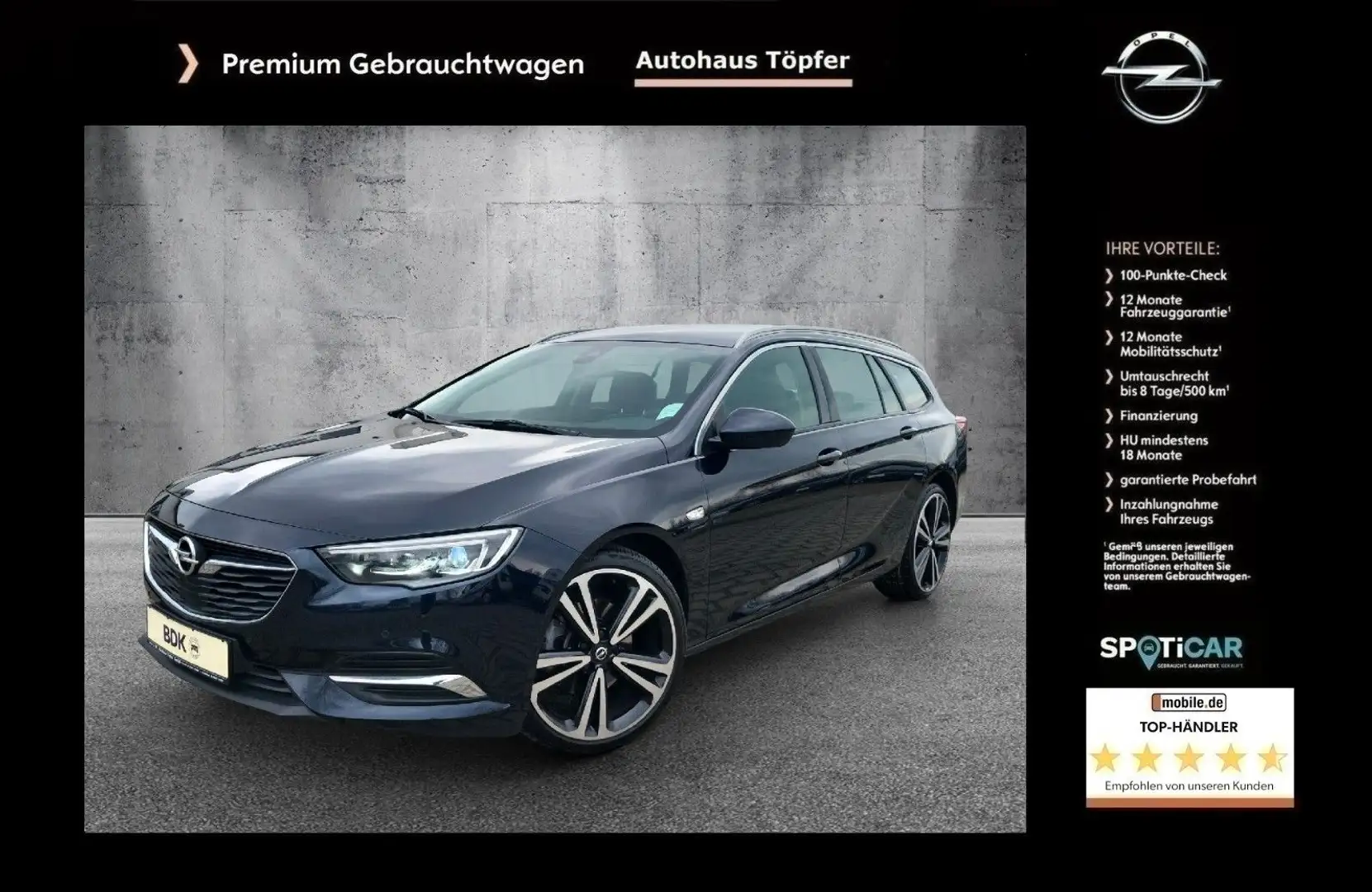 Opel Insignia B ST Premium "Innovation" 1-Hand/20Zoll Albastru - 1