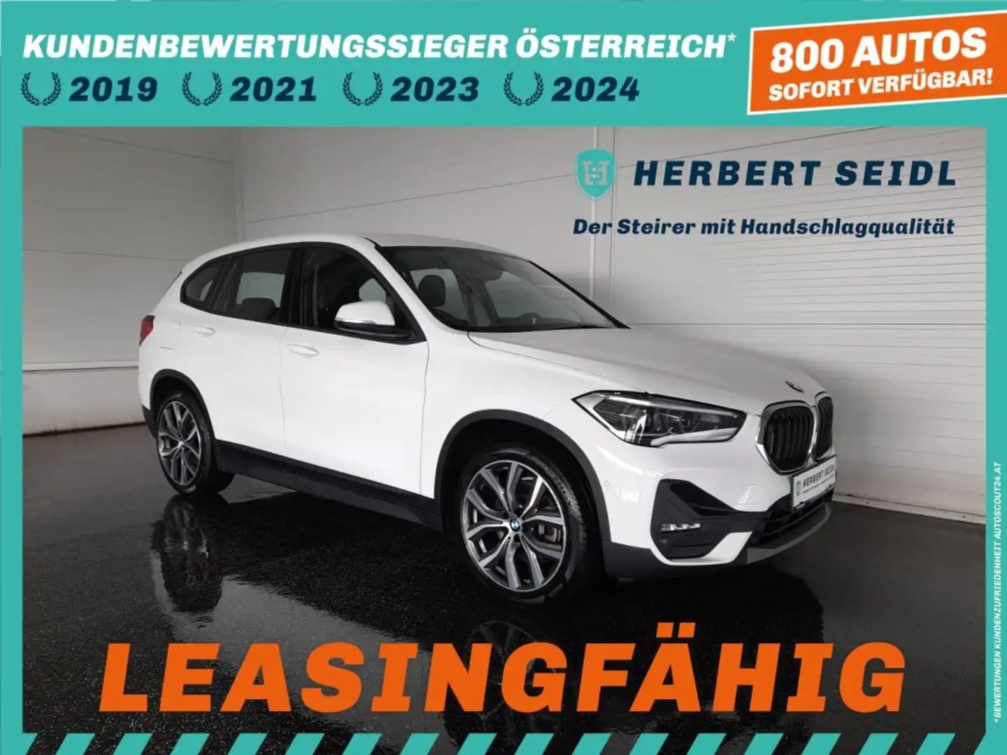BMW X1 4x4 PHEV Aut *19 ZOLL / VOLL LED / NAVI / ACC / KAMERA / TEILLEDER / HEAD-UP / E-KLAPPE* Weiß - 1
