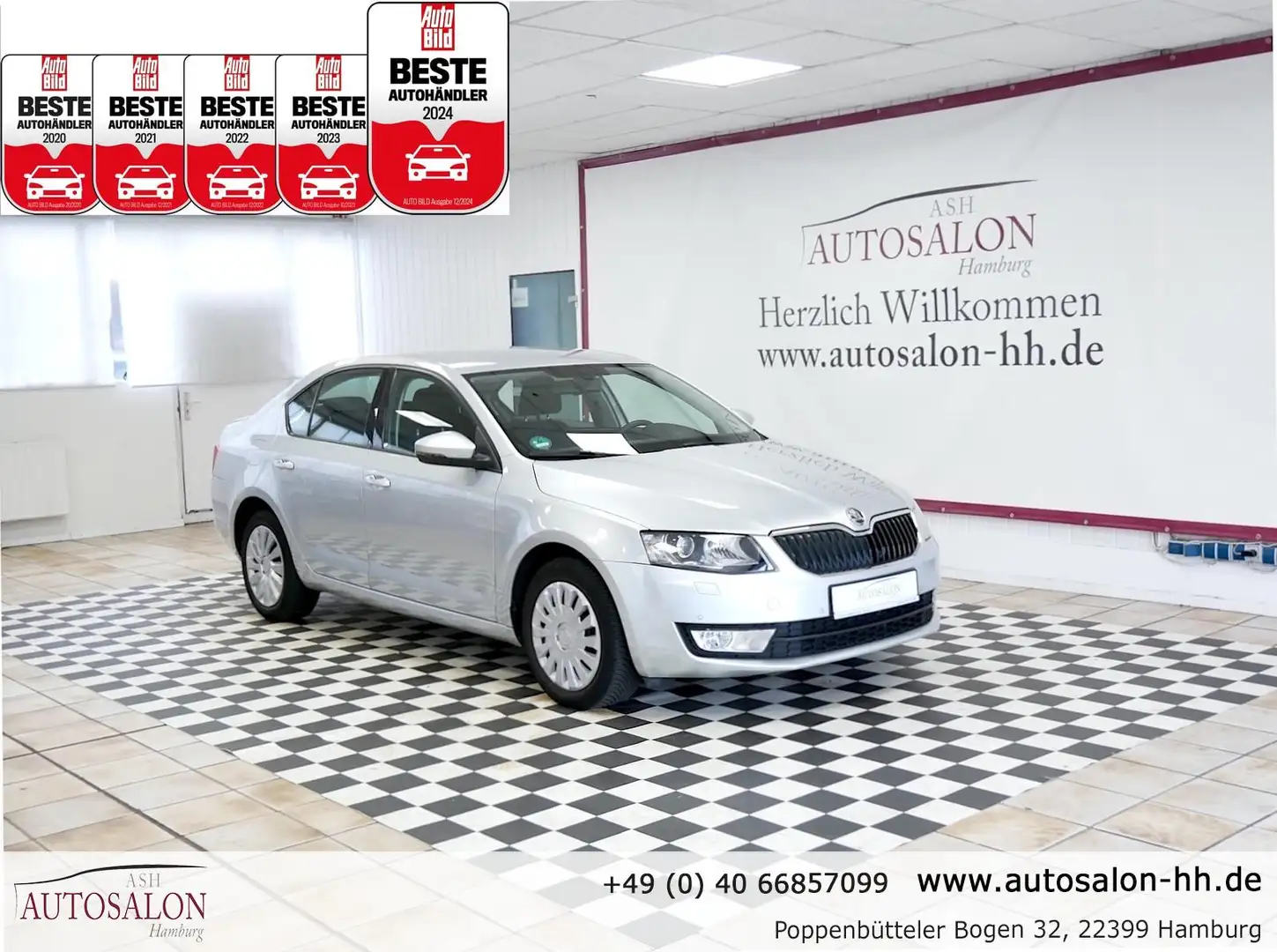 Skoda Octavia Ambition*2Vorb.Rentner*Servicegepf*Bi-Xeno*PDC V&H Argent - 1