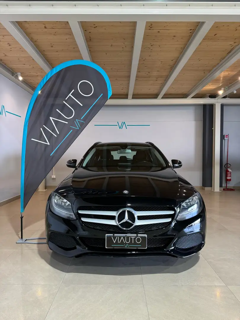 Mercedes-Benz C 200 C SW 200 d (bt) Exclusive aut *UNICO PROPRIETARIO* Nero - 1