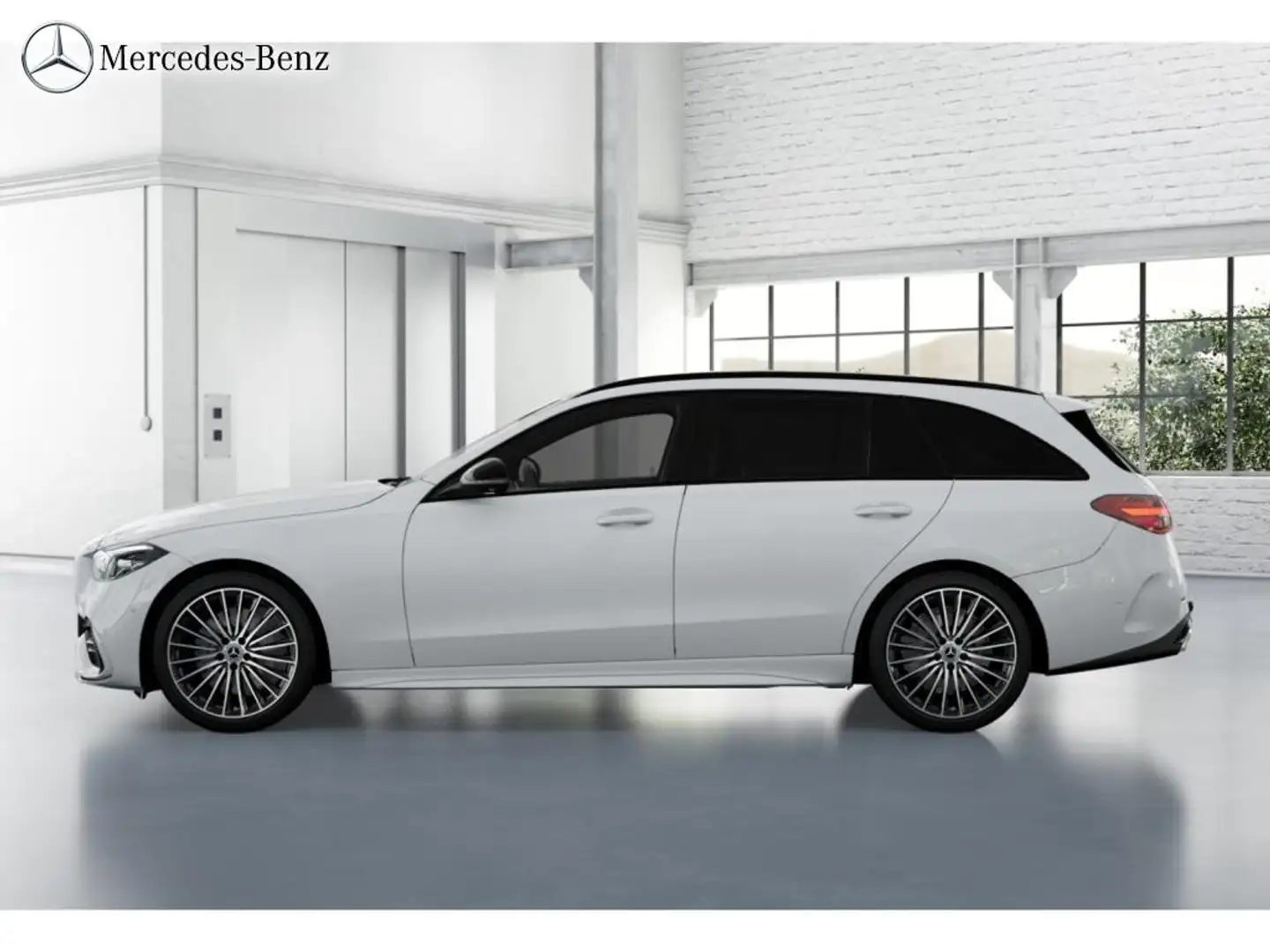 Mercedes-Benz C 200 d T AMG 360°+LED+Pano+AHK+Night+Burmester Weiß - 2