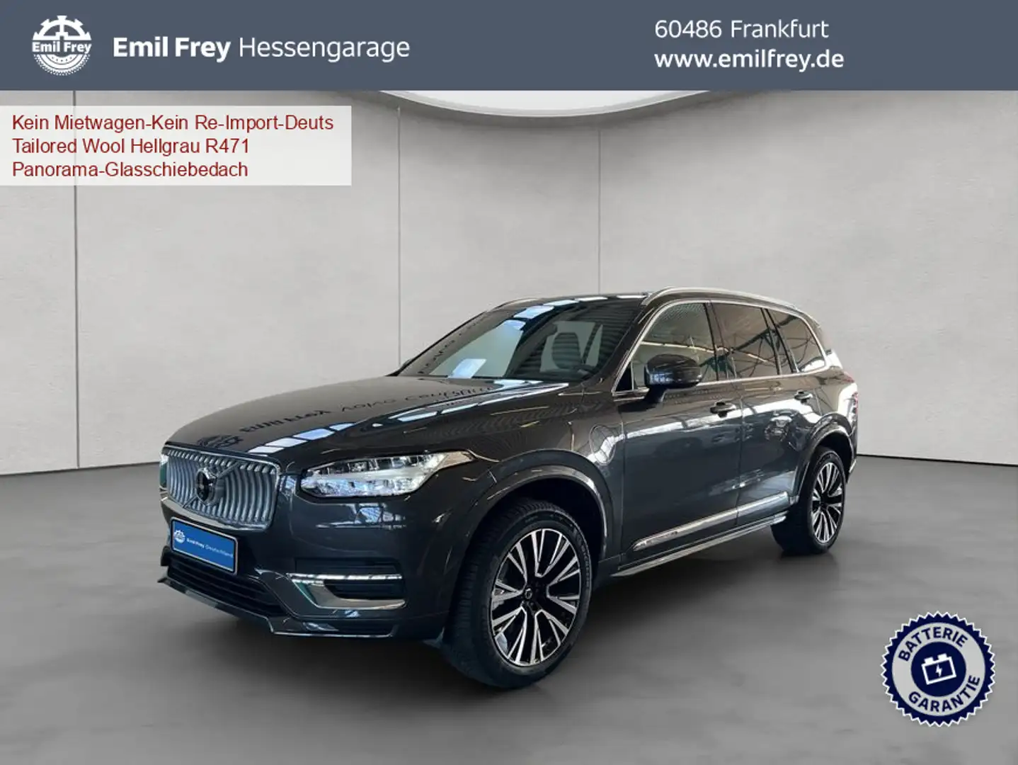 Volvo XC90 XC90 T8 AWD Recharge Ultimate-Bright Head-up Displ Grau - 1