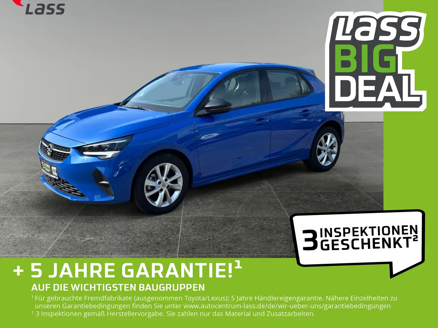 Opel Corsa 1.2T Elegance Klima+Navi+LED+DAB+Tempo Blauw - 1