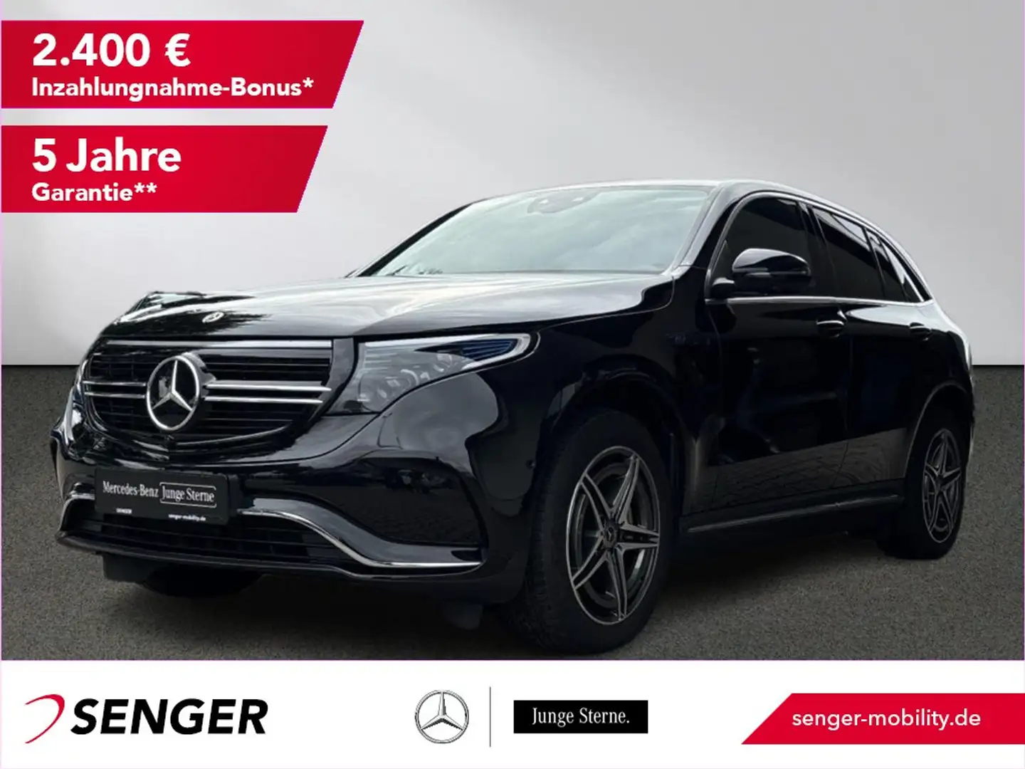 Mercedes-Benz EQC 400 4M AMG Multibeam Distronic 360°-K. AHK Schwarz - 1