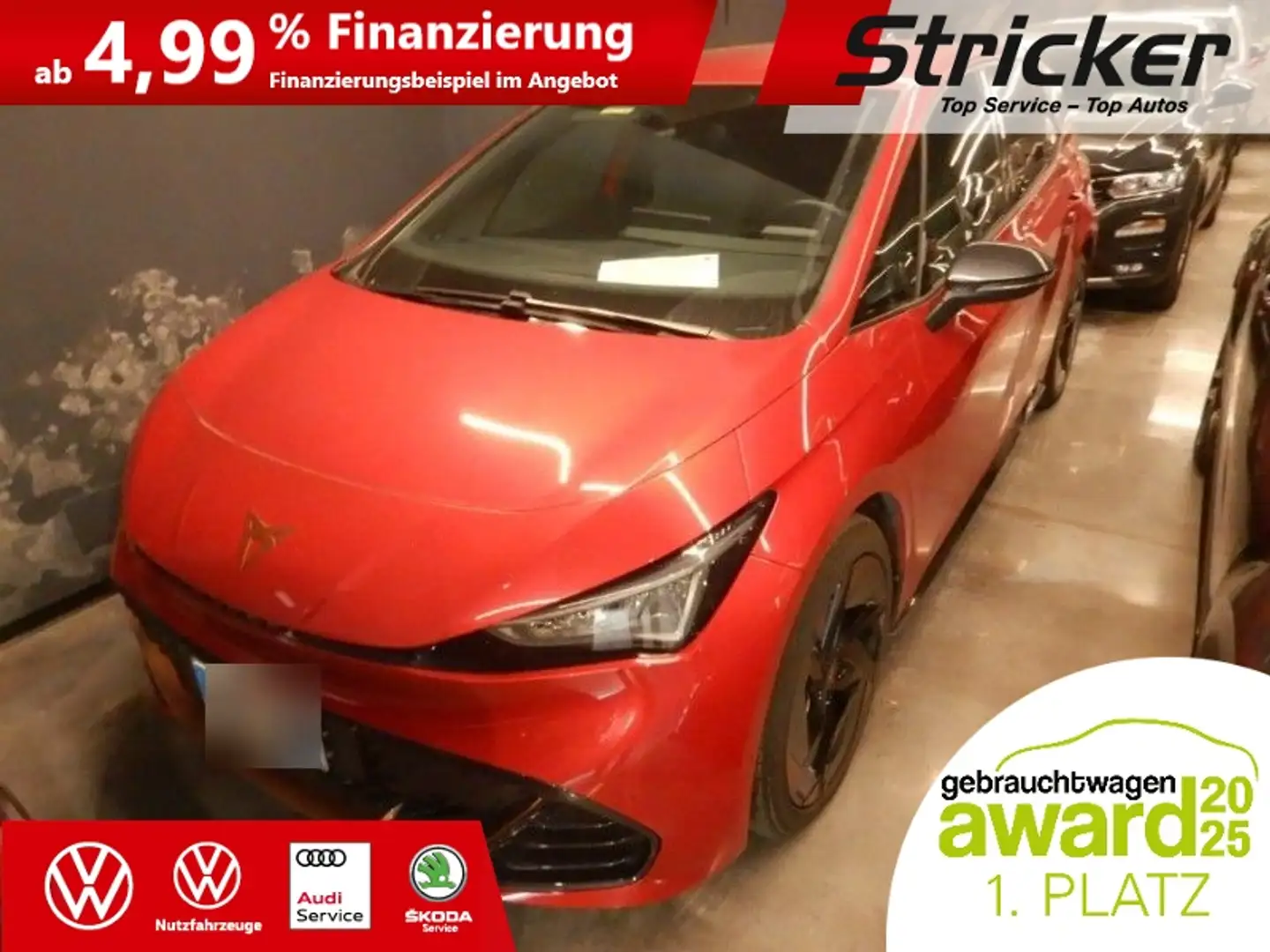 CUPRA Born 150/58 273,-ohne Anzahlung 20 Zoll Navi Kamera Rot - 2