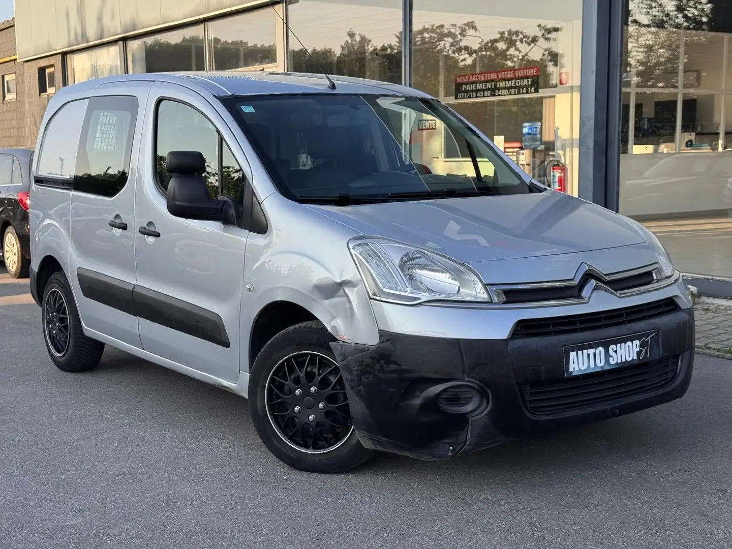 Citroen Berlingo 🟩1.6 HDI 90CV - BOITE AUTOMATIQUE - 3PL - AIRCO Silber - 2