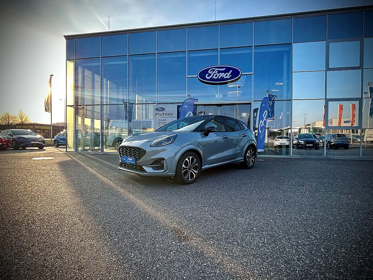Ford Puma 1,0 EcoBoost Hybrid ST-Line Aut. PARKSENSOREN/S... Grau - 2