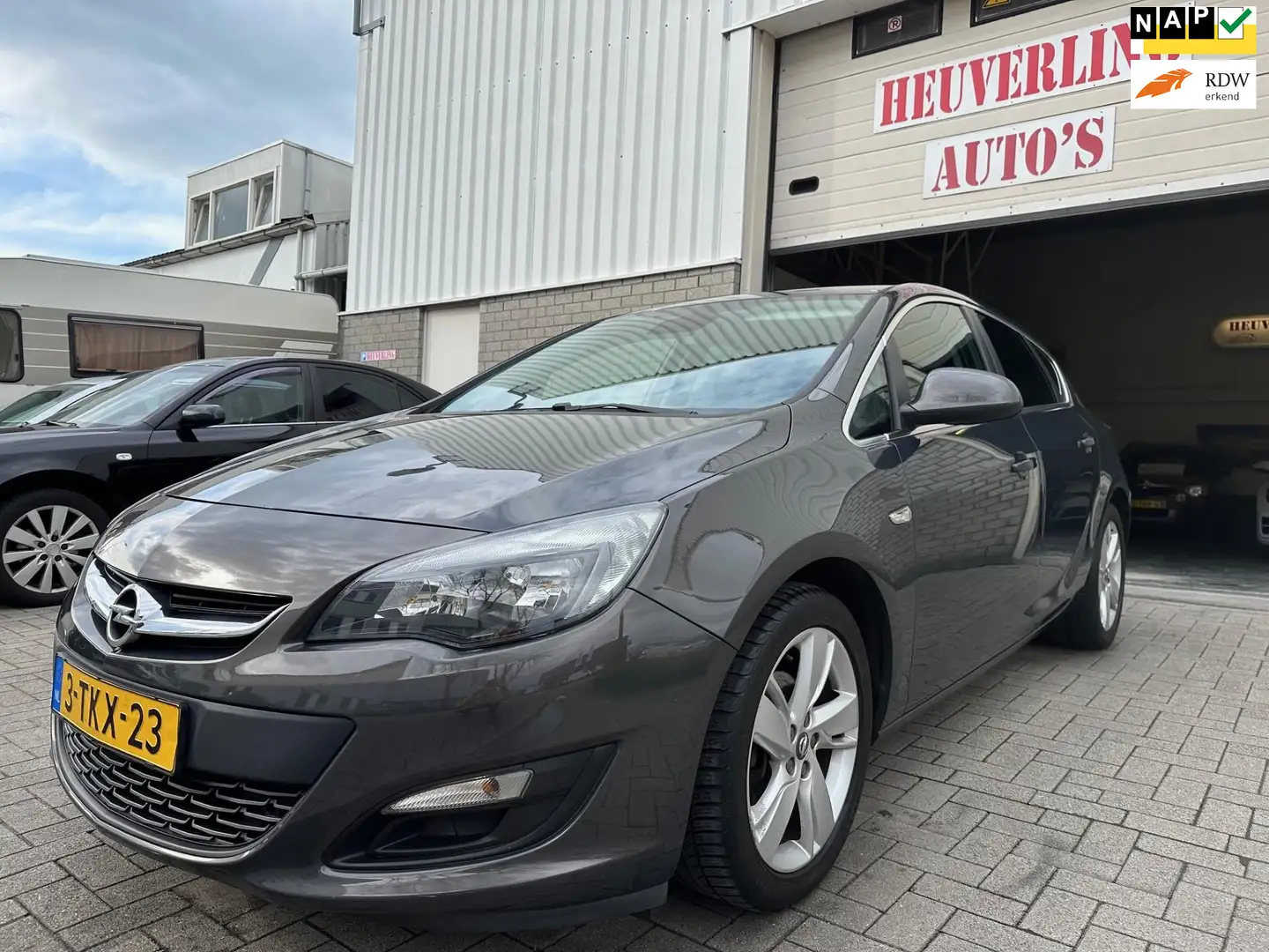 Opel Astra 1.4 Turbo Rhythm|NAVI|AIRCO|6 BAK|TREKHAAK Grijs - 1