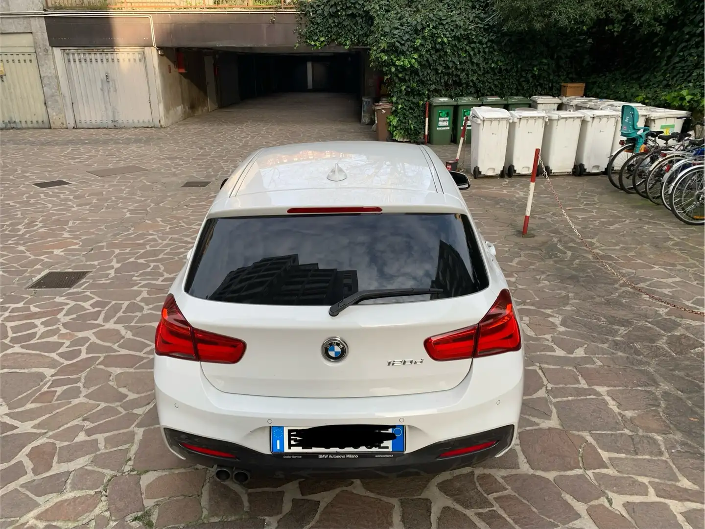 BMW 120 120d 5p Msport auto Bianco - 2