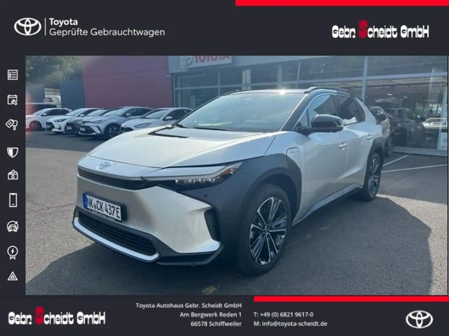Toyota bZ4X VOLLAUSSTATTUNG mit ALLRAD Panorama Navi digitales Silber - 1
