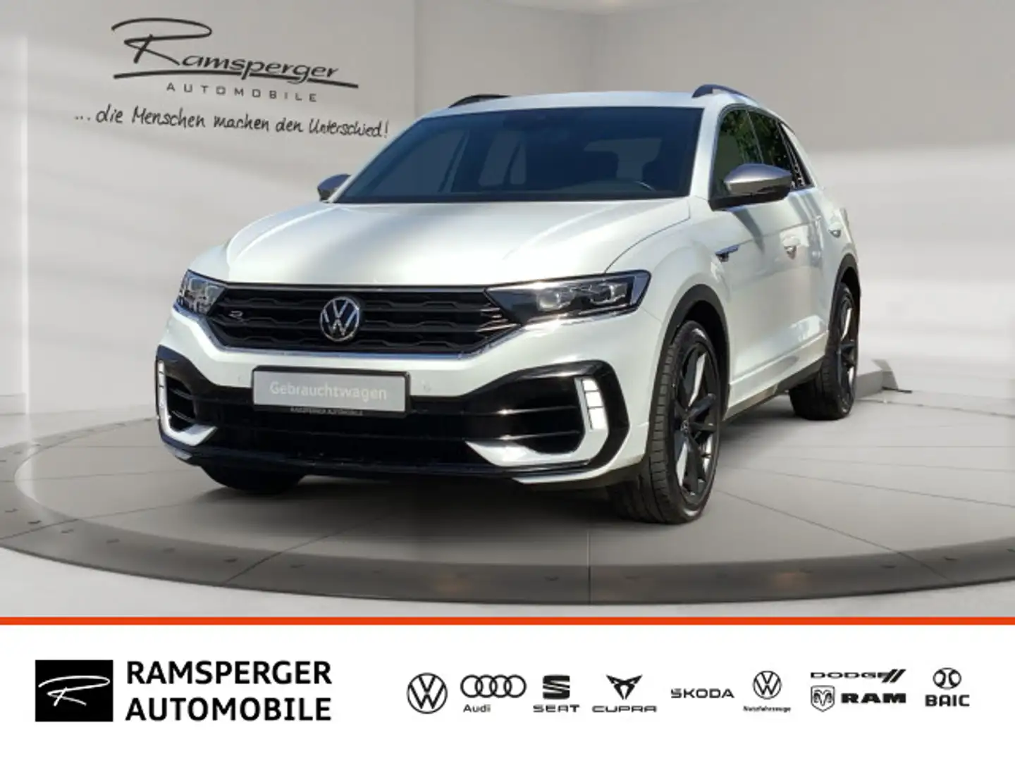 Volkswagen T-Roc 2.0 TSI DSG R ACC LED Navi Side Lane Kamer Blanc - 1