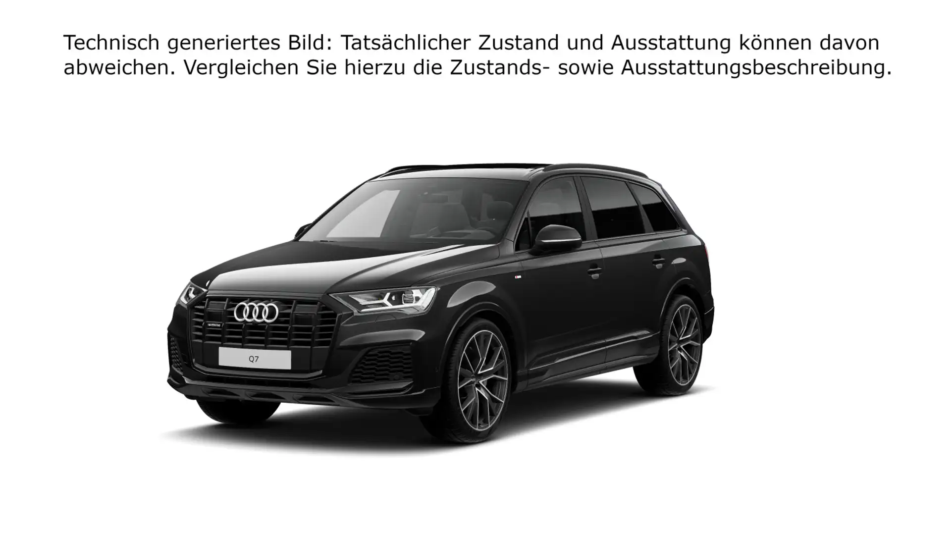 Audi Q7 55 TFSI quattro S-line LED/AHK/Standhz./ACC/ Schwarz - 2
