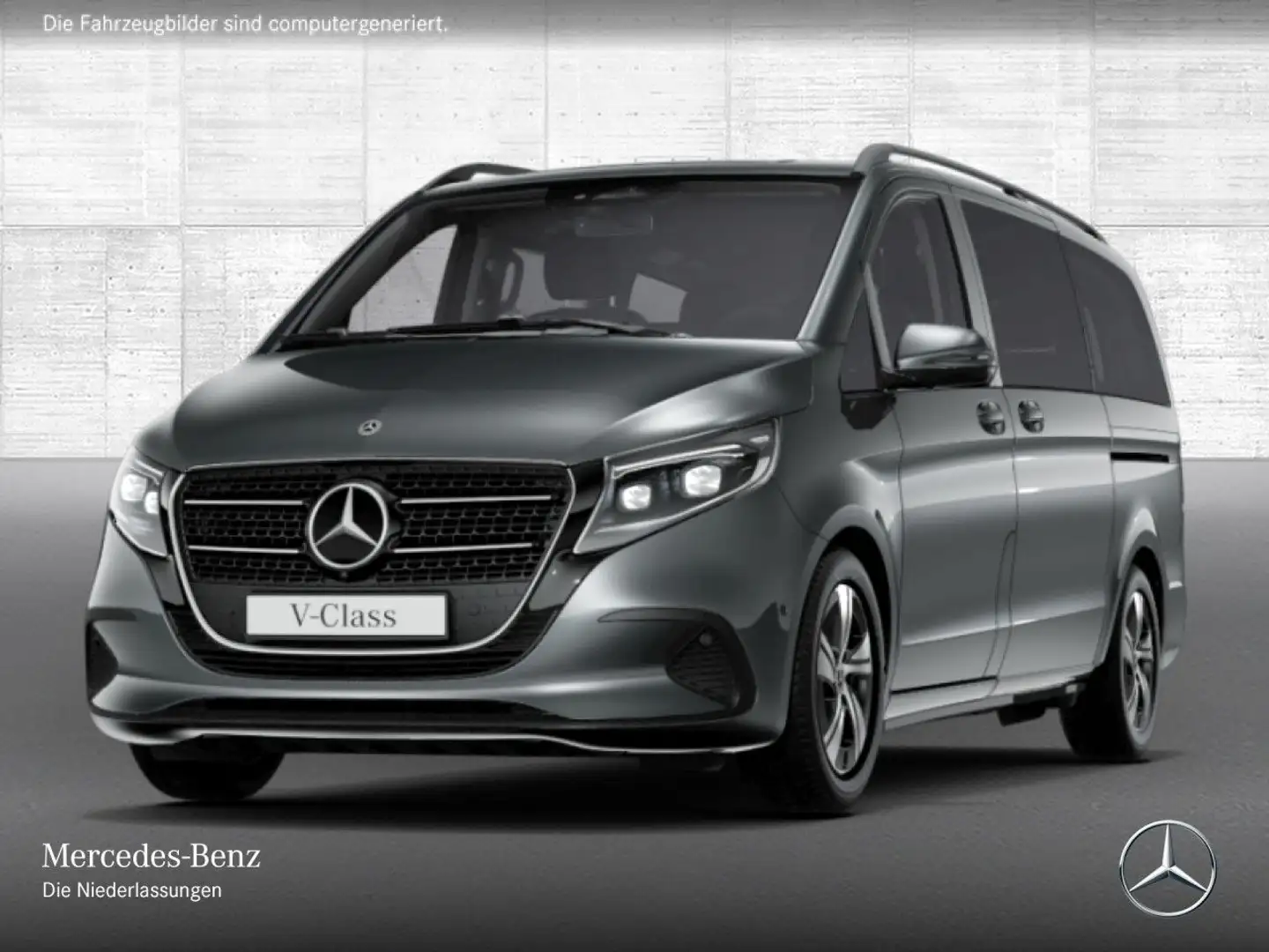 Mercedes-Benz V 220 d STYLE+9G+AHK+Navi+DIS+Klima+SitzHZ Grau - 2