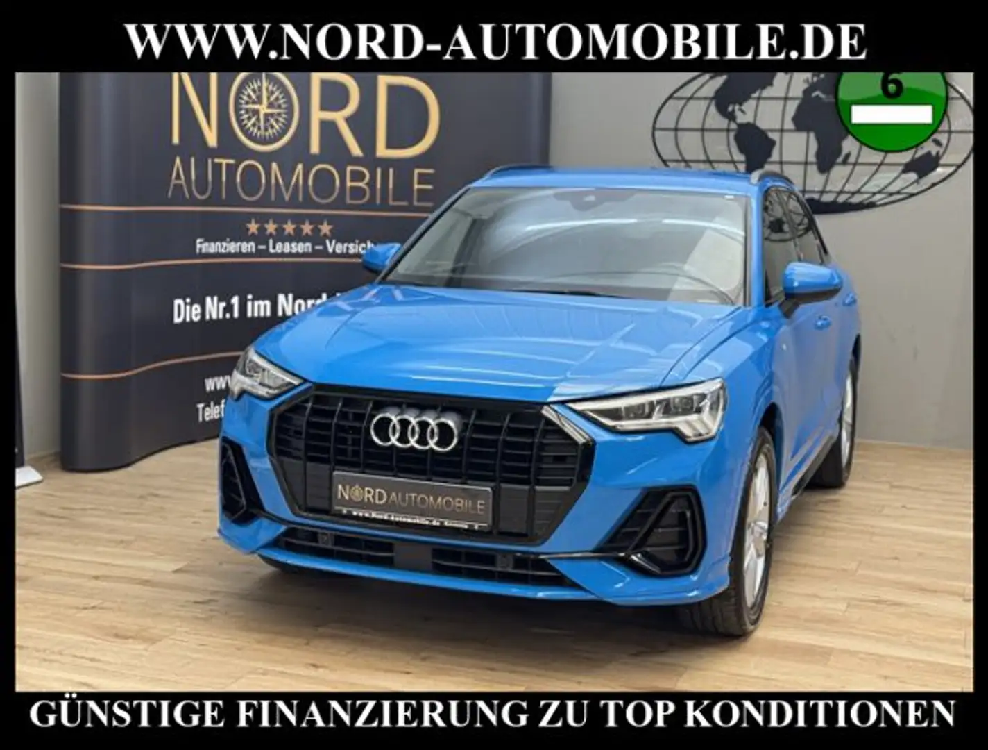 Audi Q3 35 TDI S-Line S-Tronic Matrix/AHK/B&O/19"/ S-Line Blau - 1