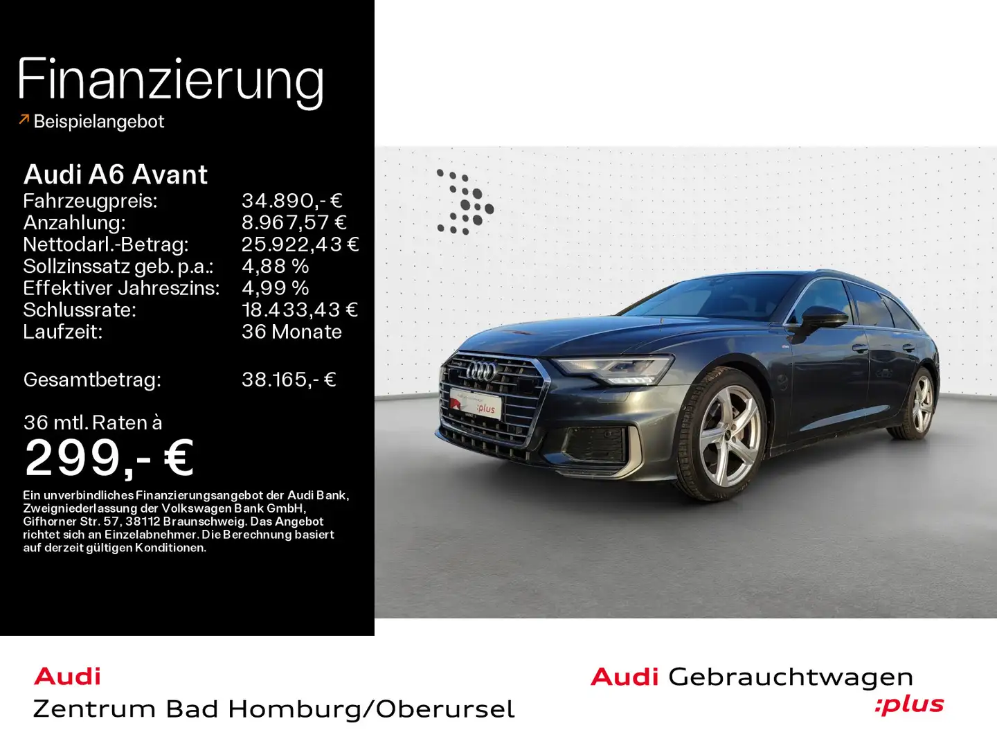 Audi A6 Sport 40 TDI quattro S line*Navi*LED*Al Gris - 1
