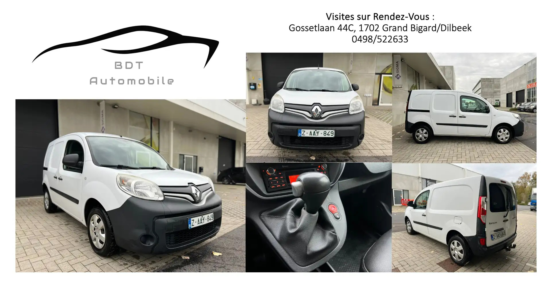 Renault Kangoo 1.2 TCe Utilitaire Boite Auto Airco Bluethoot Argent - 1