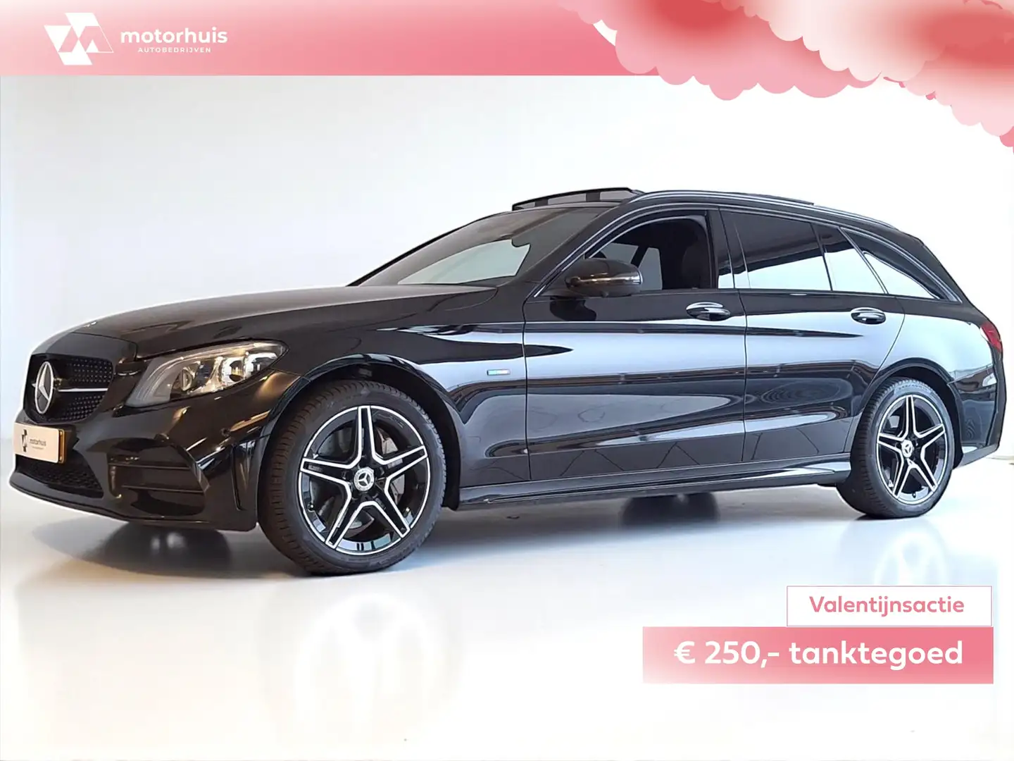 Mercedes-Benz C 300 Estate C300 e 320pk 9G-TRONIC Business Solution Lu Noir - 1