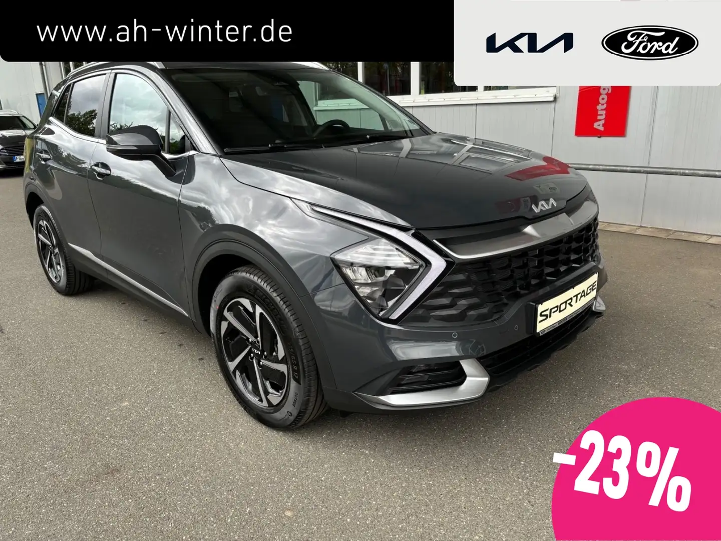 Kia Sportage 1.6T-GDI Vision Komf. LED Navi SHZ Kamera PDC Gris - 1