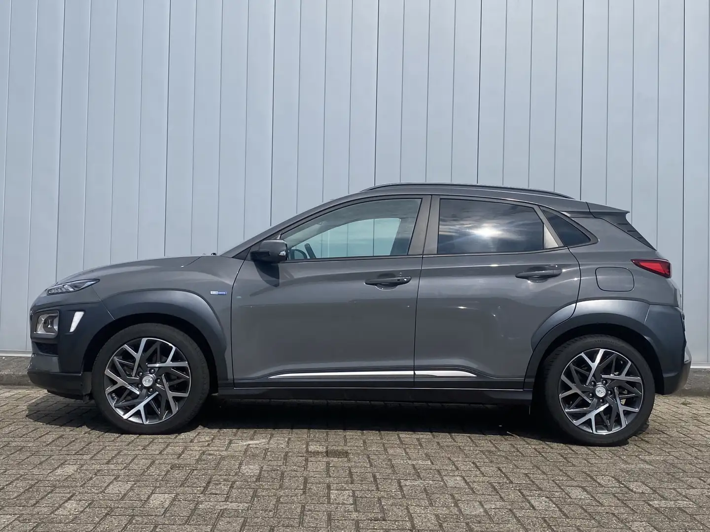 Hyundai KONA 1.6 GDI HEV Premium NL Auto Leder Trekhaak Stoel V Grijs - 2