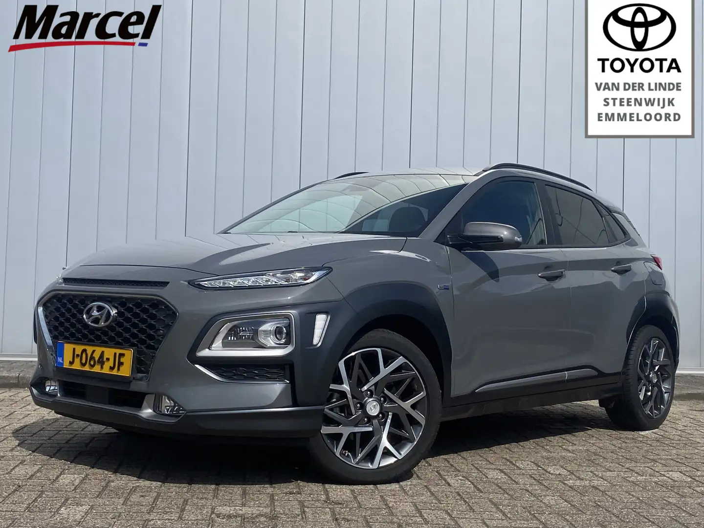 Hyundai KONA 1.6 GDI HEV Premium NL Auto Leder Trekhaak Stoel V Grijs - 1