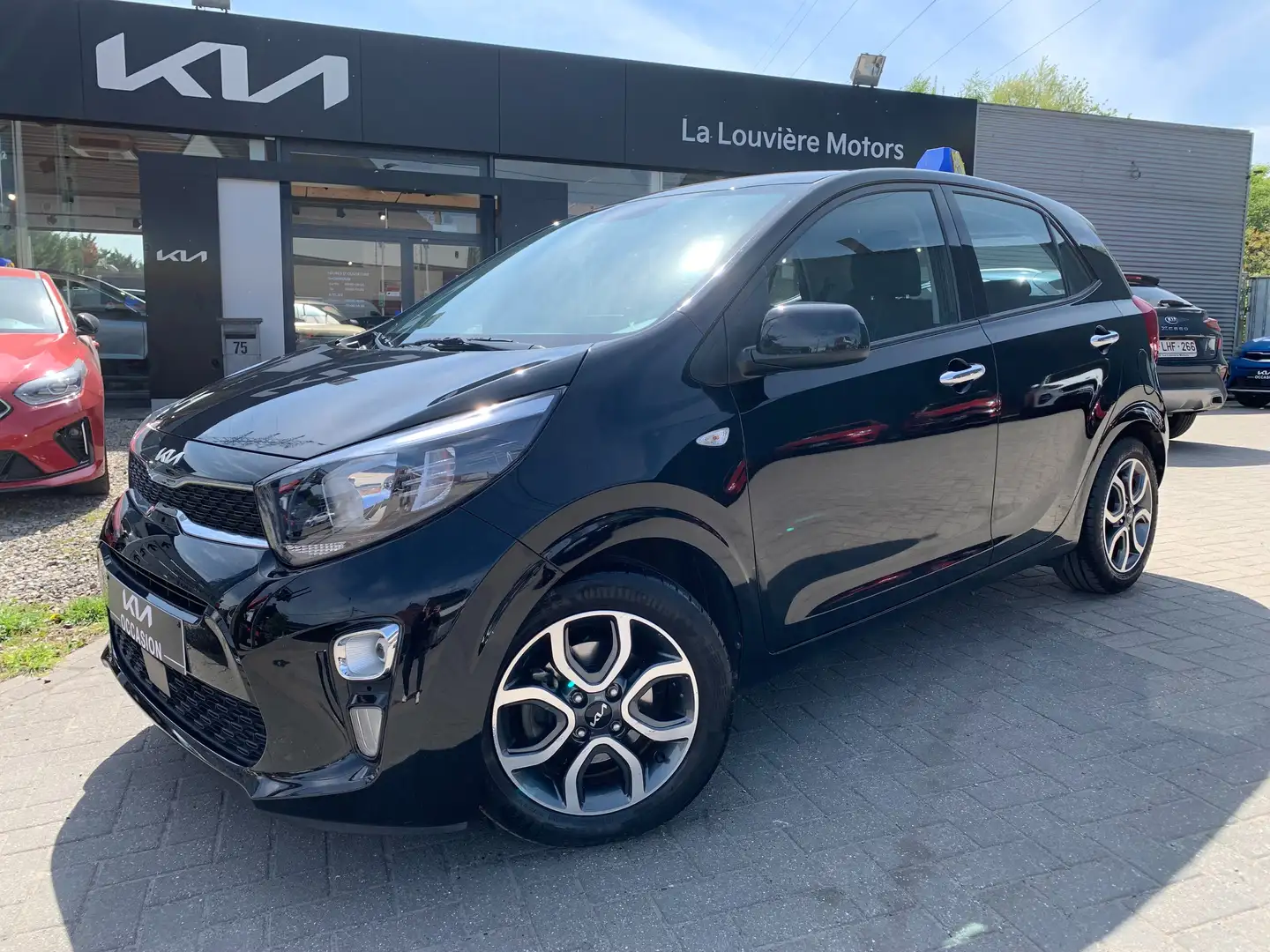 Kia Picanto 1.0i Pulse ISG**CLIM**NAVI**JANTE**GARANTIE 2029 Zwart - 1